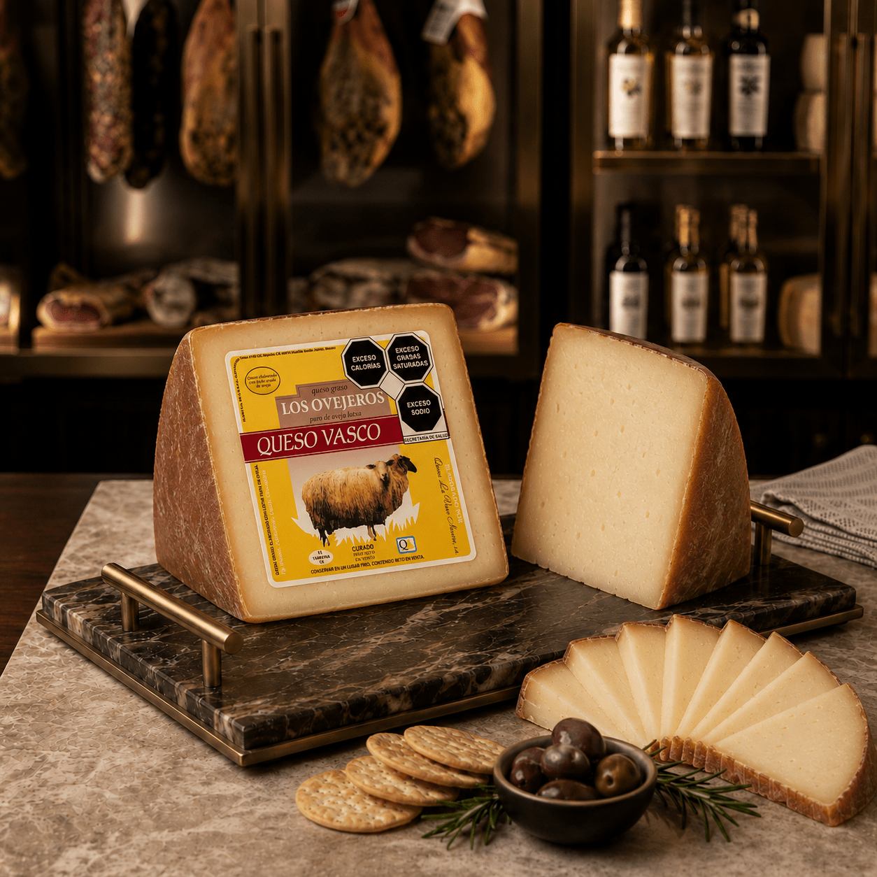 CUÑA DE QUESO VASCO LOS OVEJEROS - Imagen 2