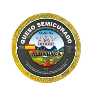 QUESO MANCHA REAL ALBAHACA SEMI OVEJA  